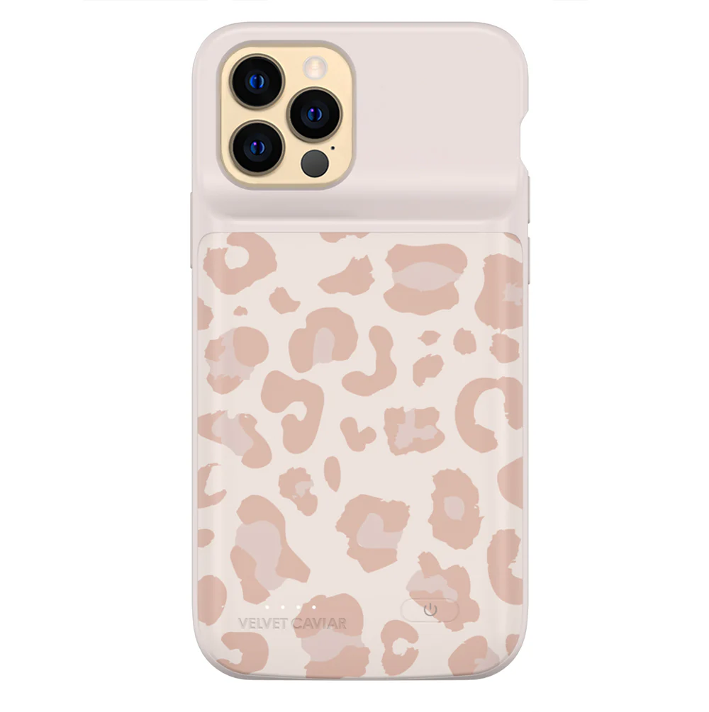 Blush Leopard iPhone Charging Case - Image 55