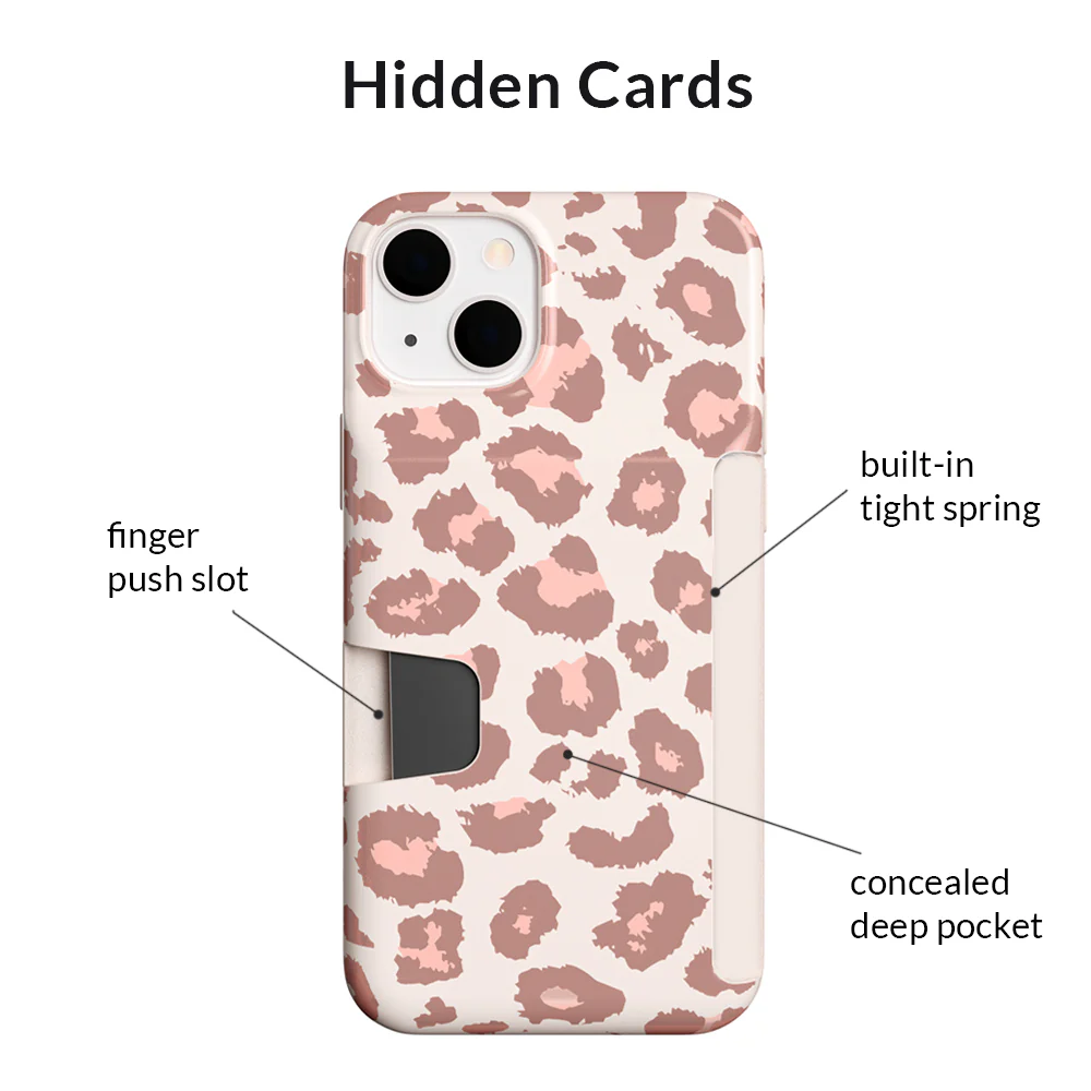 Blush Leopard iPhone Wallet Case - Image 108