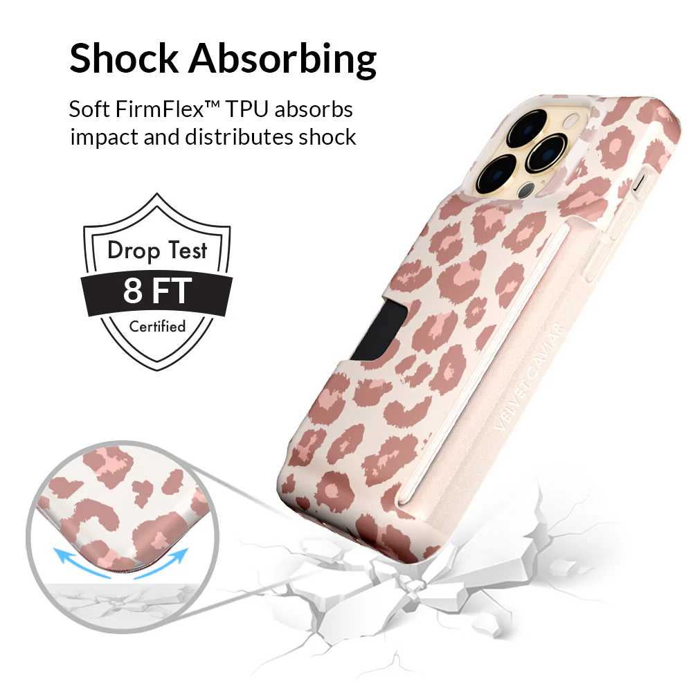 Blush Leopard iPhone Wallet Case - Image 118