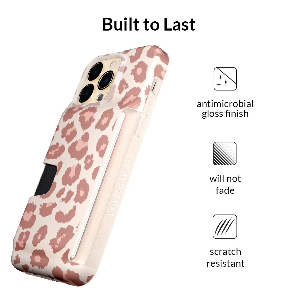 Blush Leopard iPhone Wallet Case - Image 128