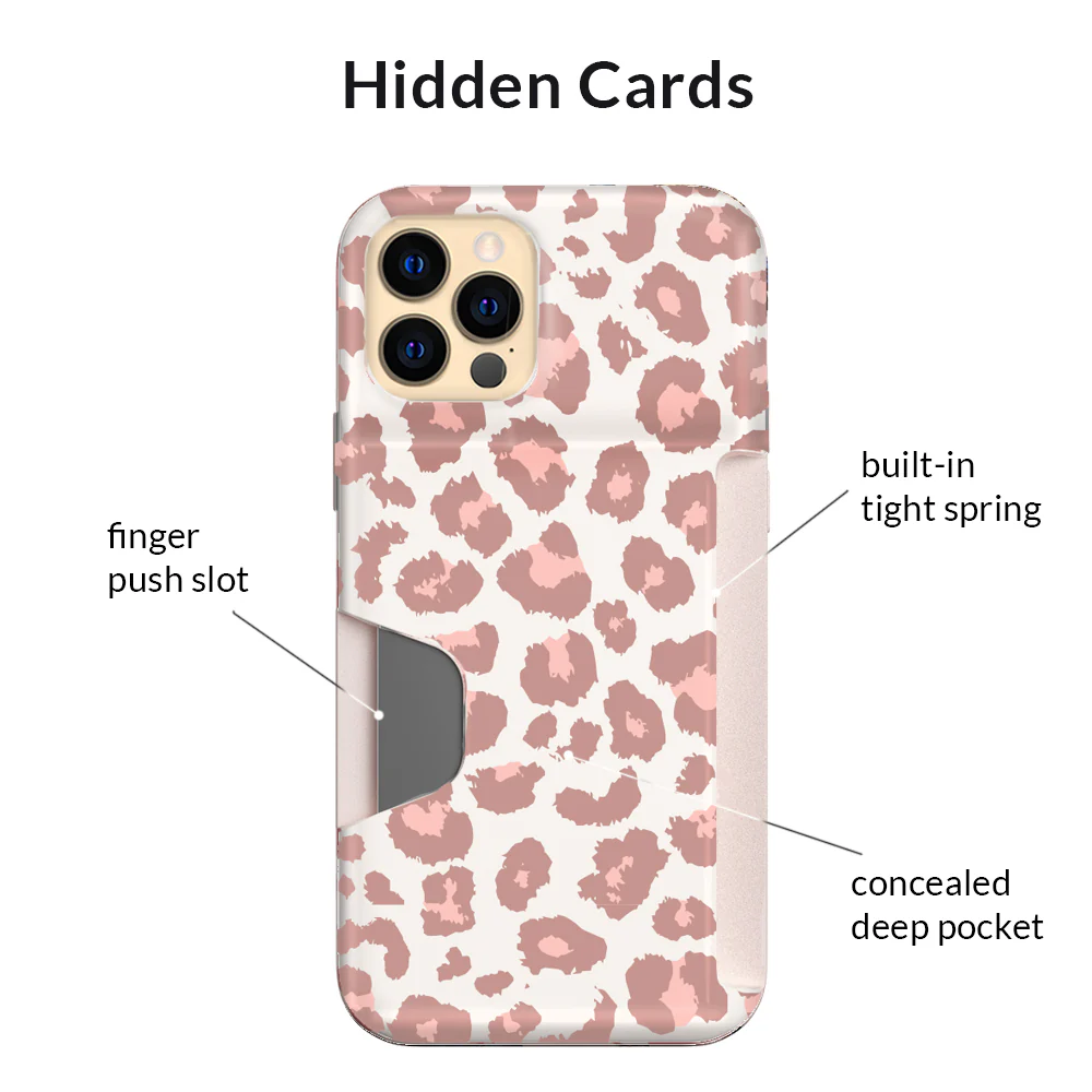 Blush Leopard iPhone Wallet Case - Image 36