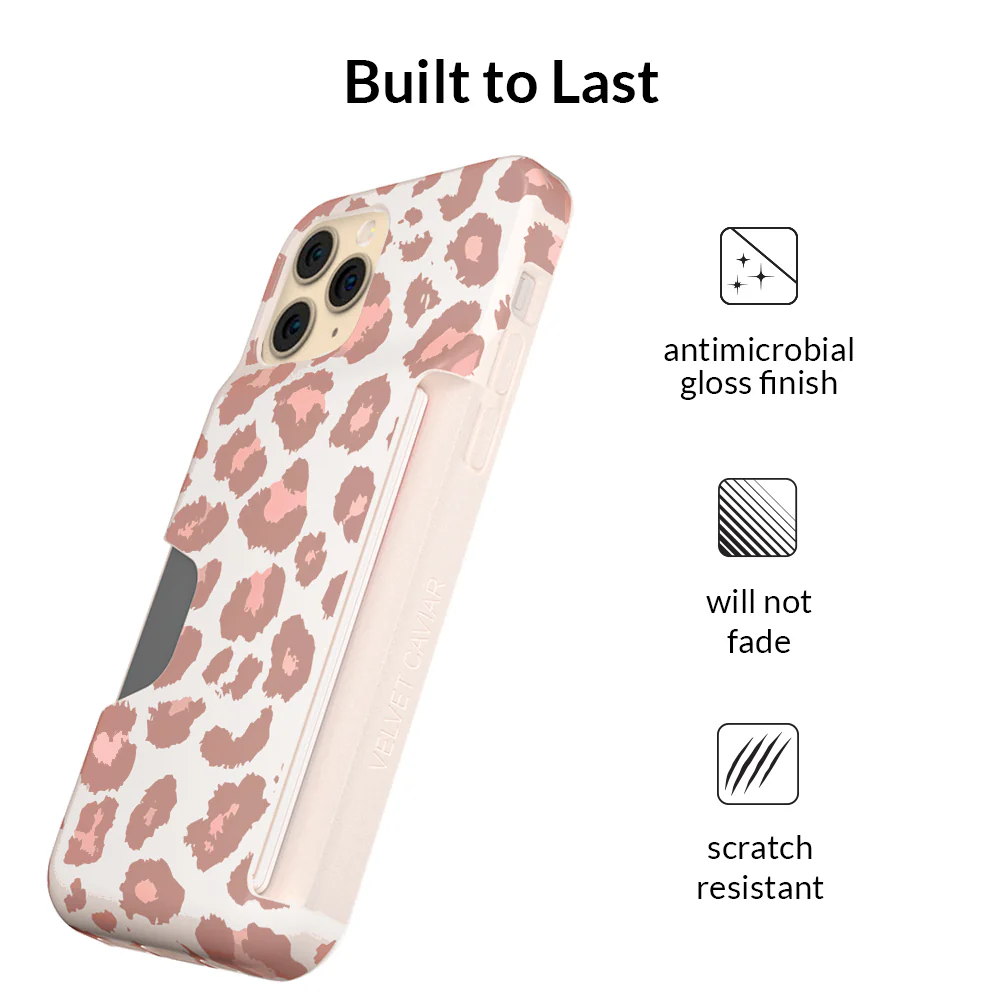 Blush Leopard iPhone Wallet Case - Image 64