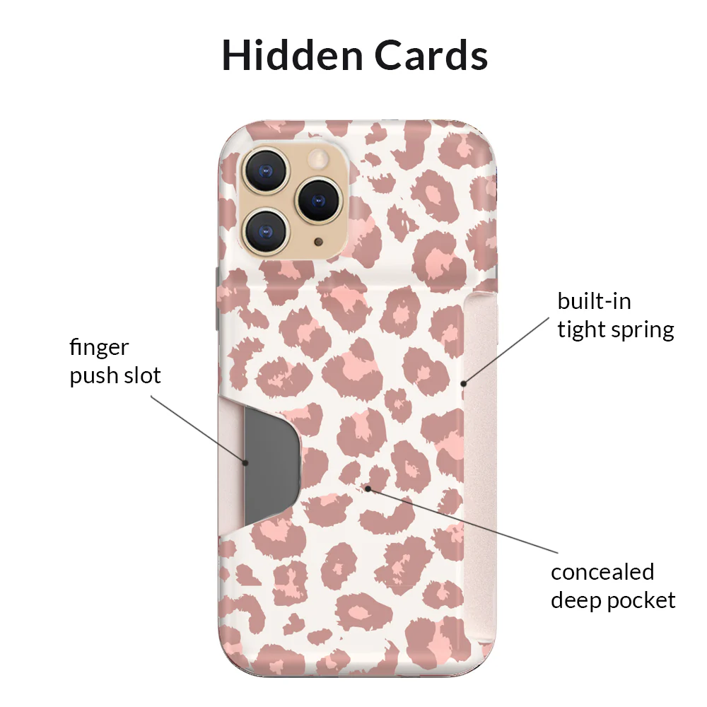 Blush Leopard iPhone Wallet Case - Image 92