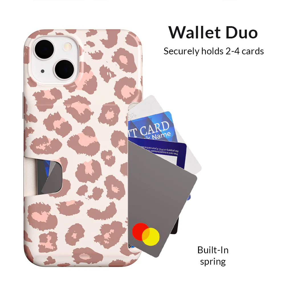 Blush Leopard iPhone Wallet Case - Image 99