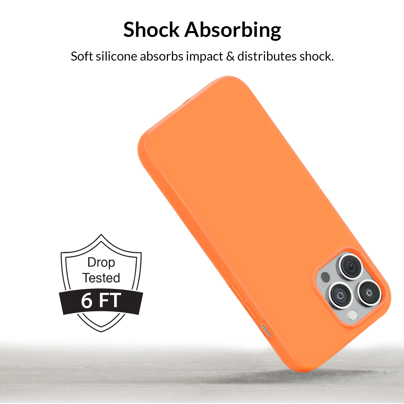Bright Orange Silicone iPhone Case - Image 6