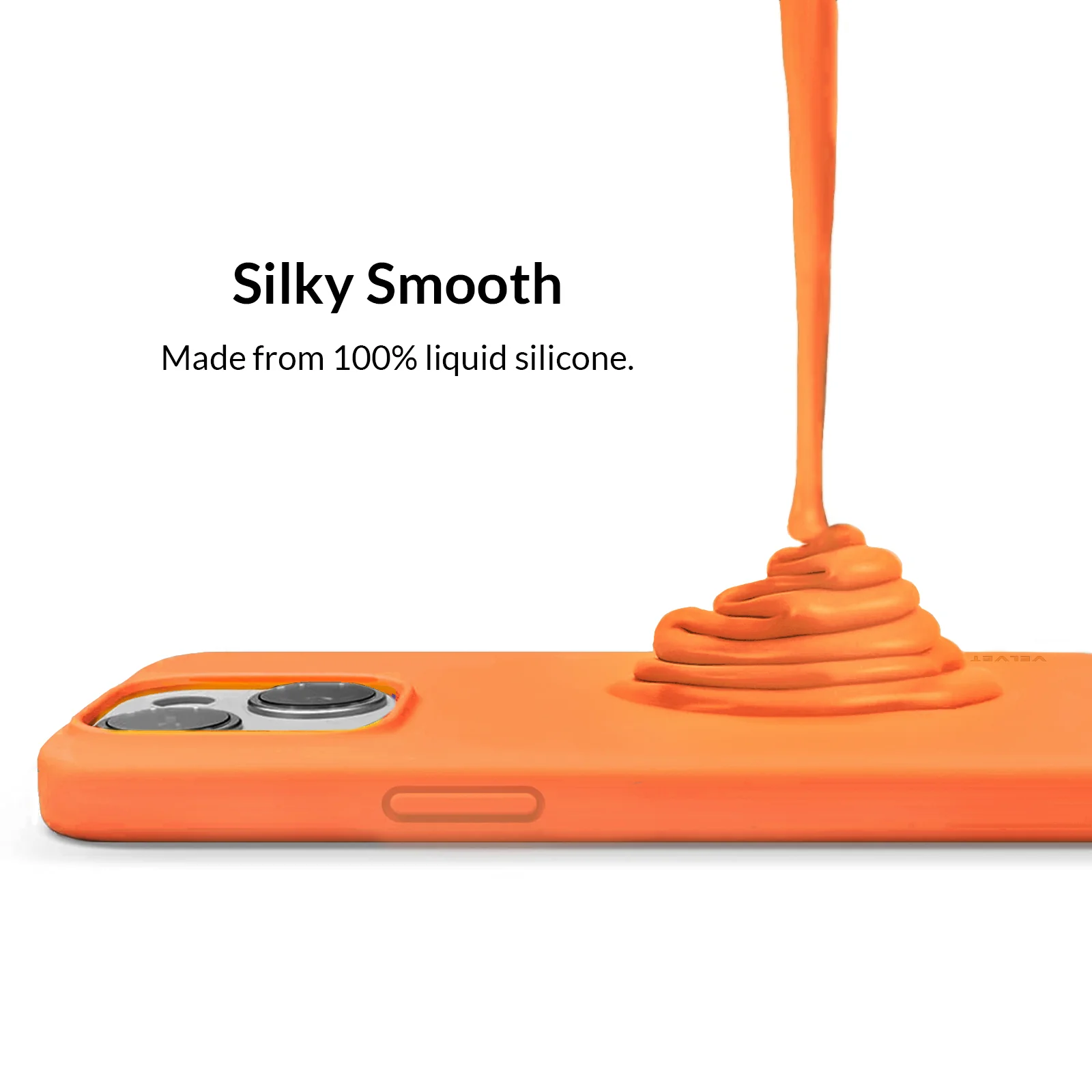 Bright Orange Silicone iPhone Case - Image 77