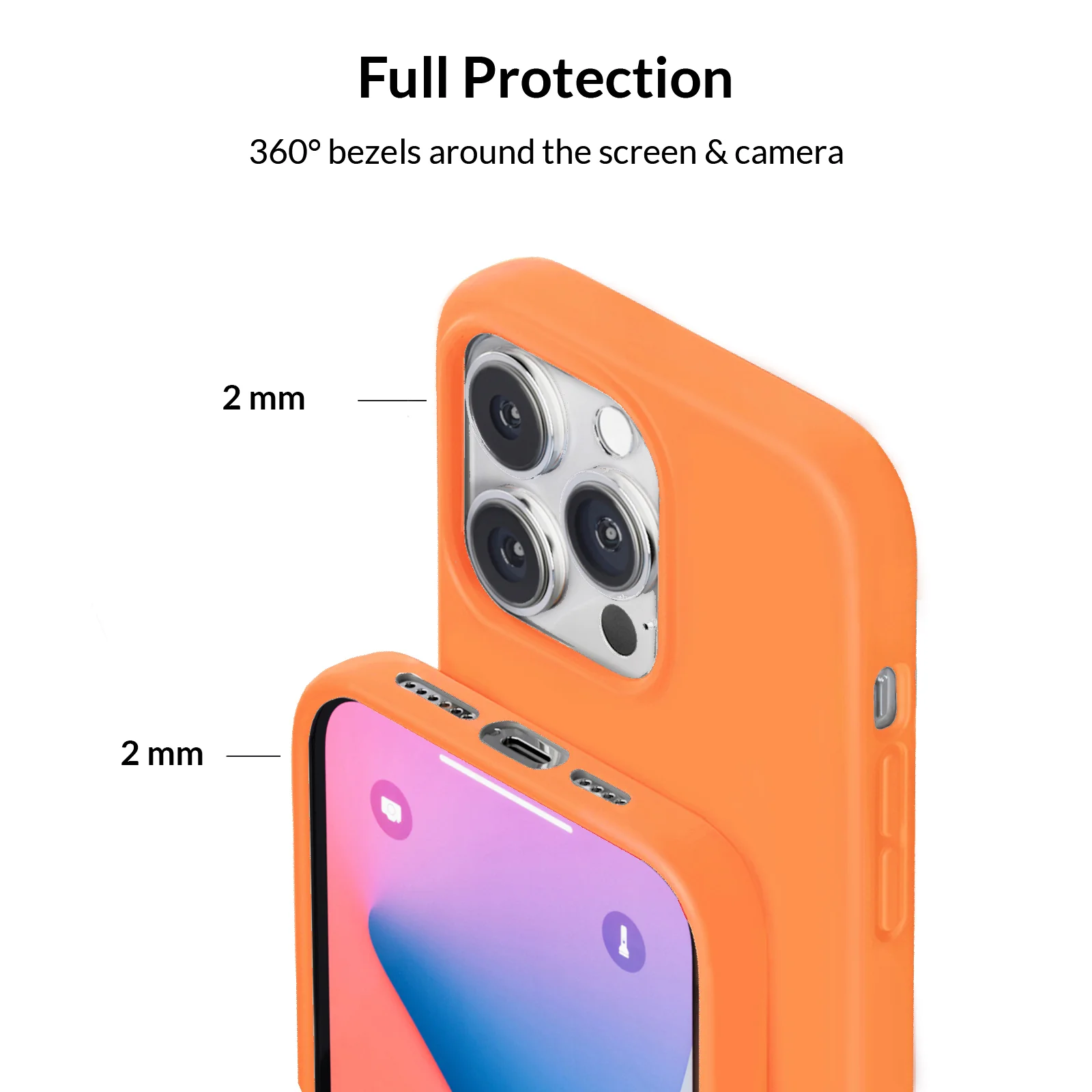 Bright Orange Silicone iPhone Case - Image 99
