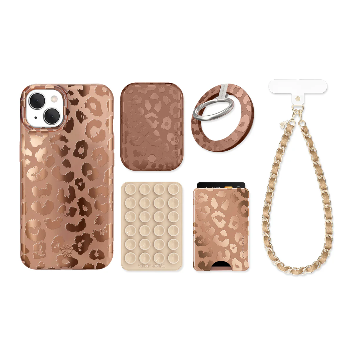 Bronze Chrome Leopard iPhone Bundle Set - Image 8
