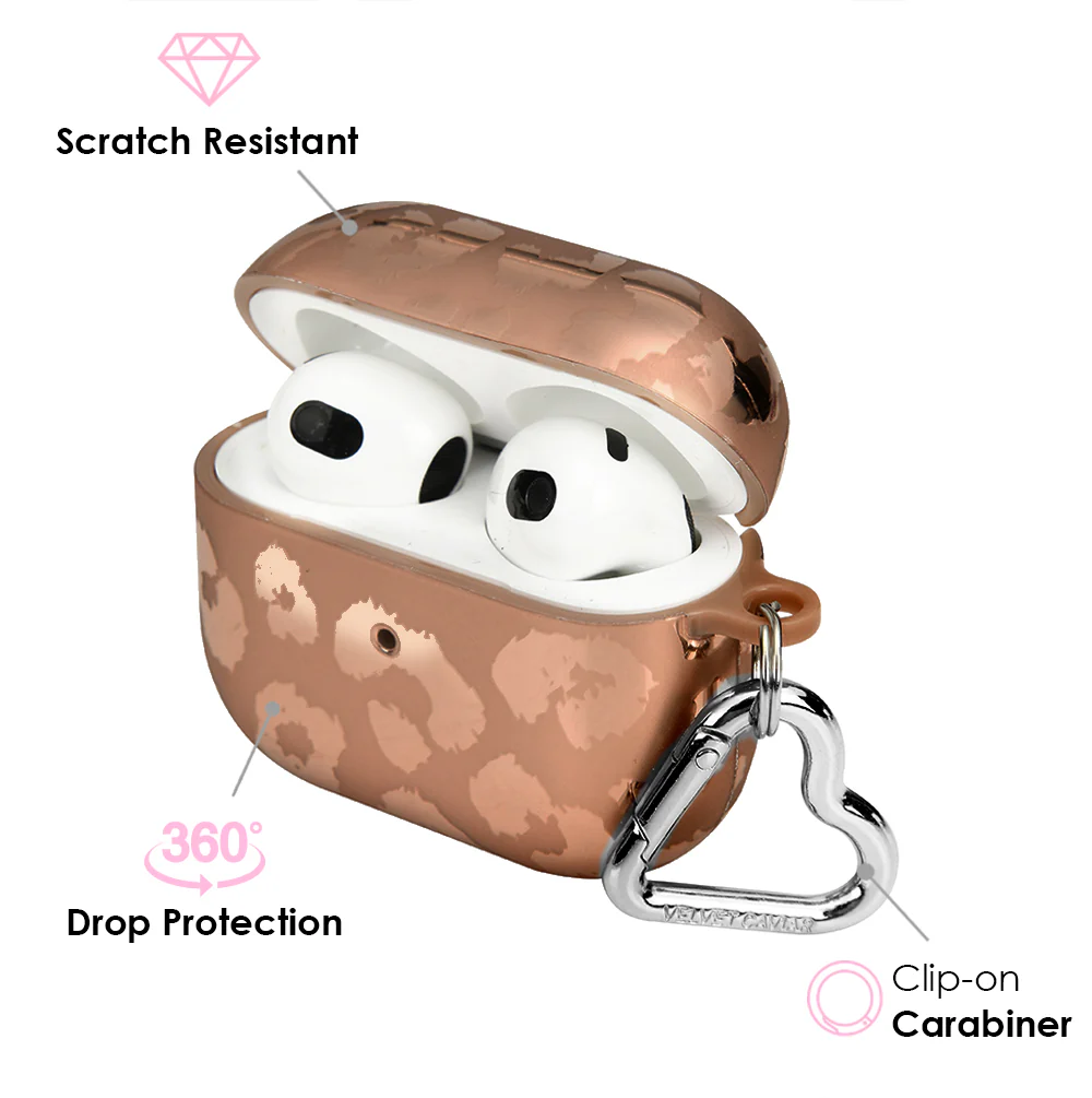 Bronze Chrome Leopard AirPod Case - Image 8