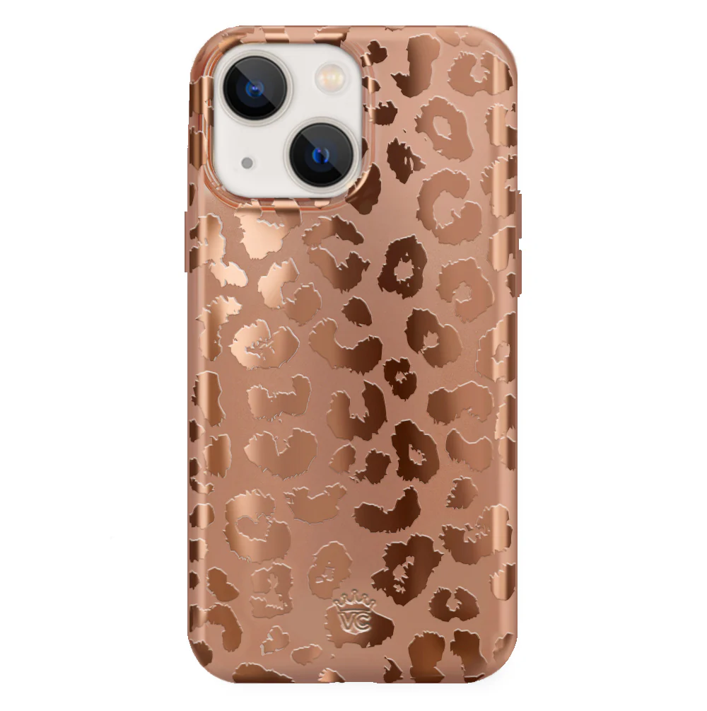 Bronze Chrome Leopard iPhone Case - Image 16
