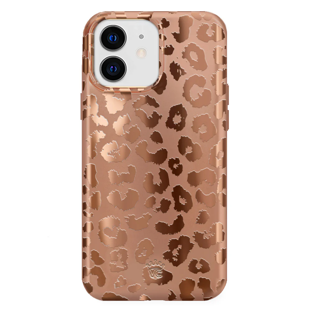 Bronze Chrome Leopard iPhone Case - Image 21