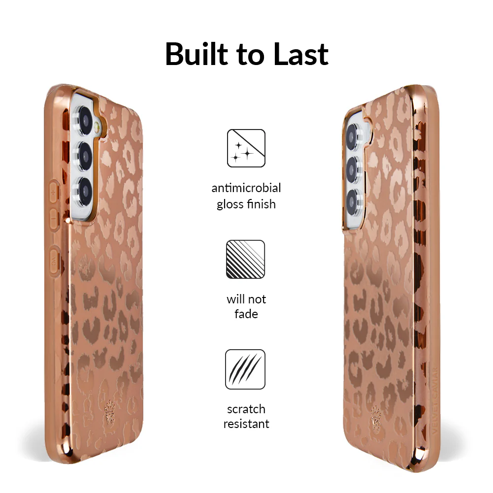 Bronze Chrome Leopard Samsung Case - Image 32