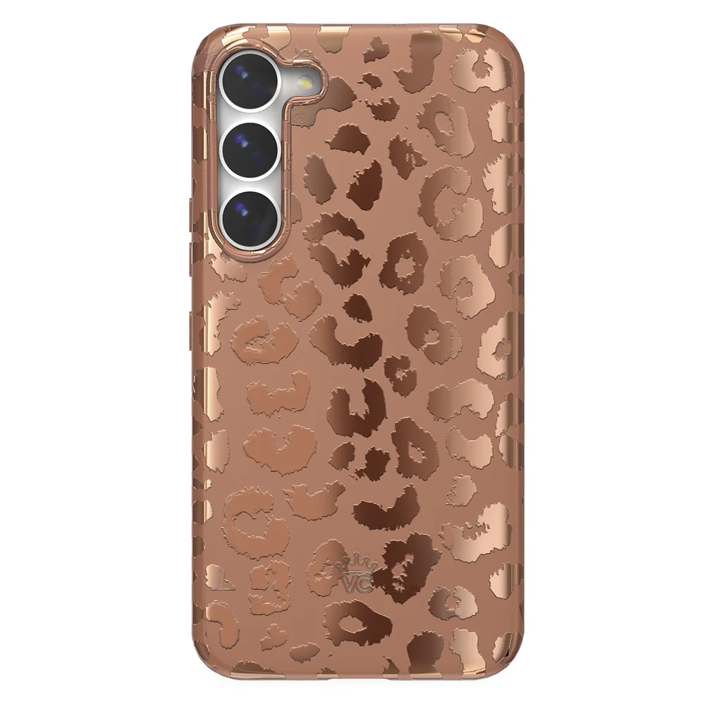 Bronze Chrome Leopard Samsung Case - Image 51