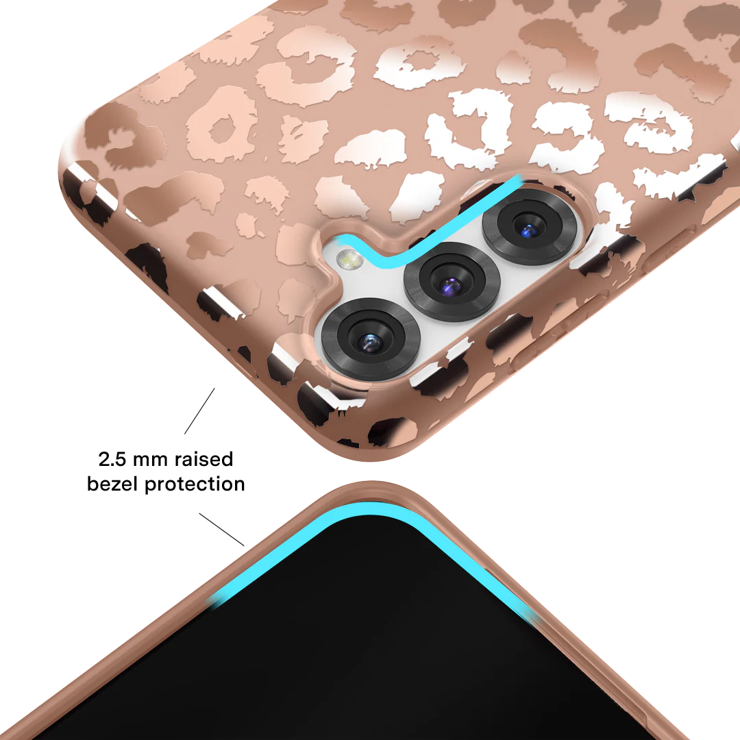 Bronze Chrome Leopard Samsung Case - Image 67