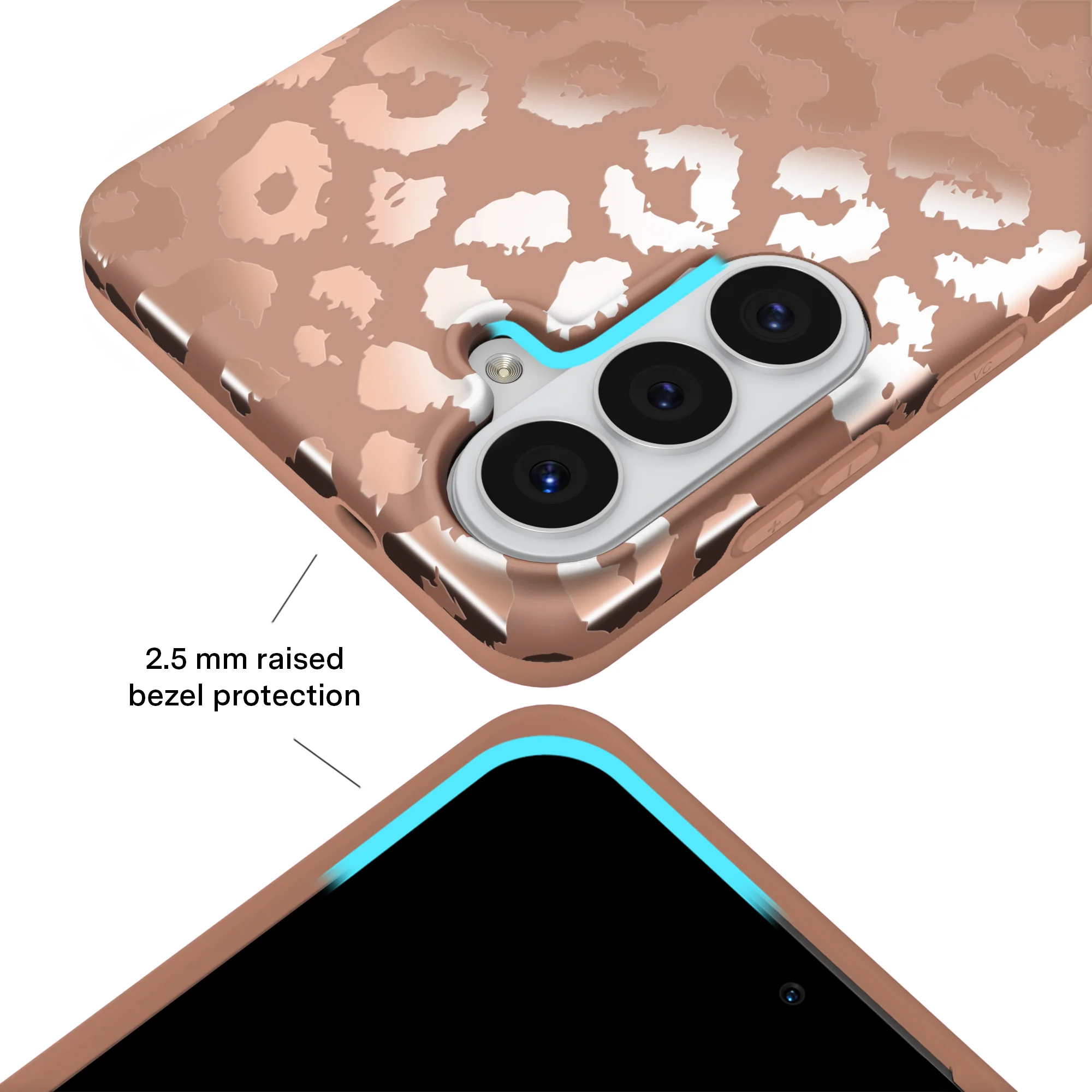 Bronze Chrome Leopard Samsung Case - Image 77