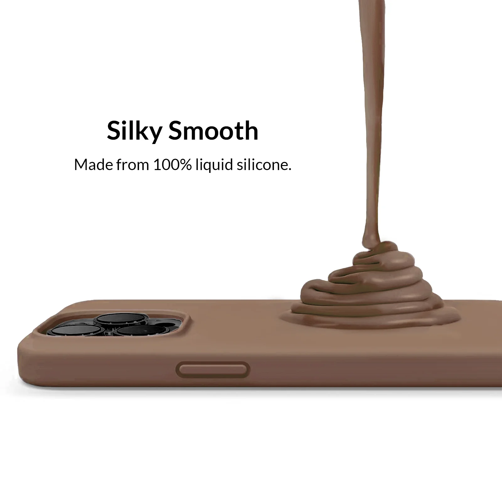 Brown Silicone iPhone Case - Image 10