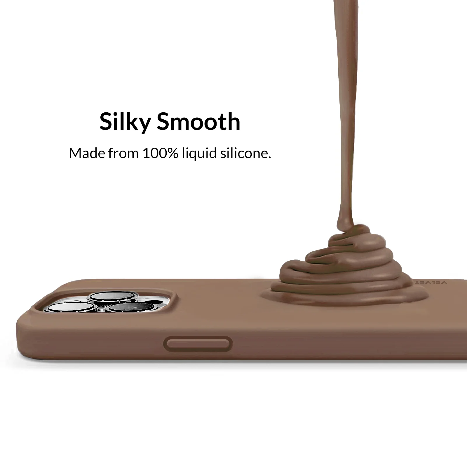 Brown Silicone iPhone Case - Image 98