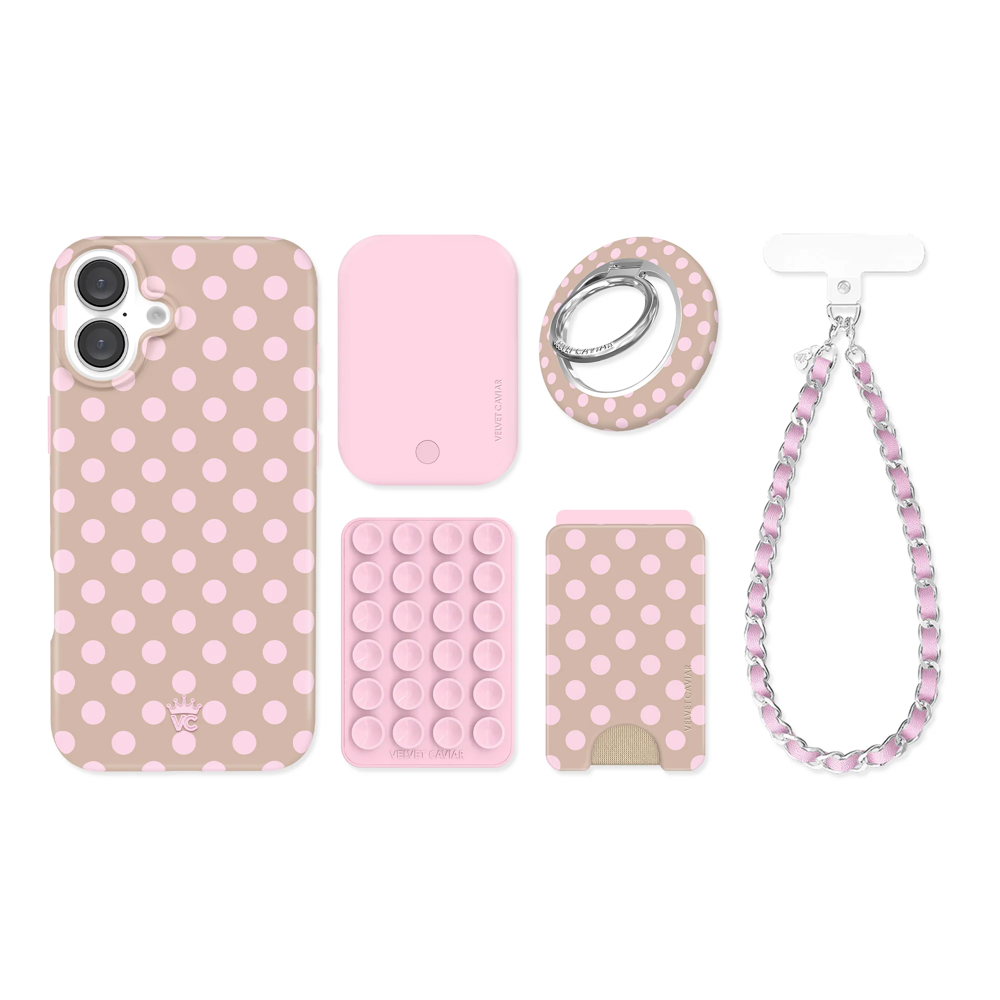 Brown Sugar Polka Dot iPhone Bundle Set - Image 57