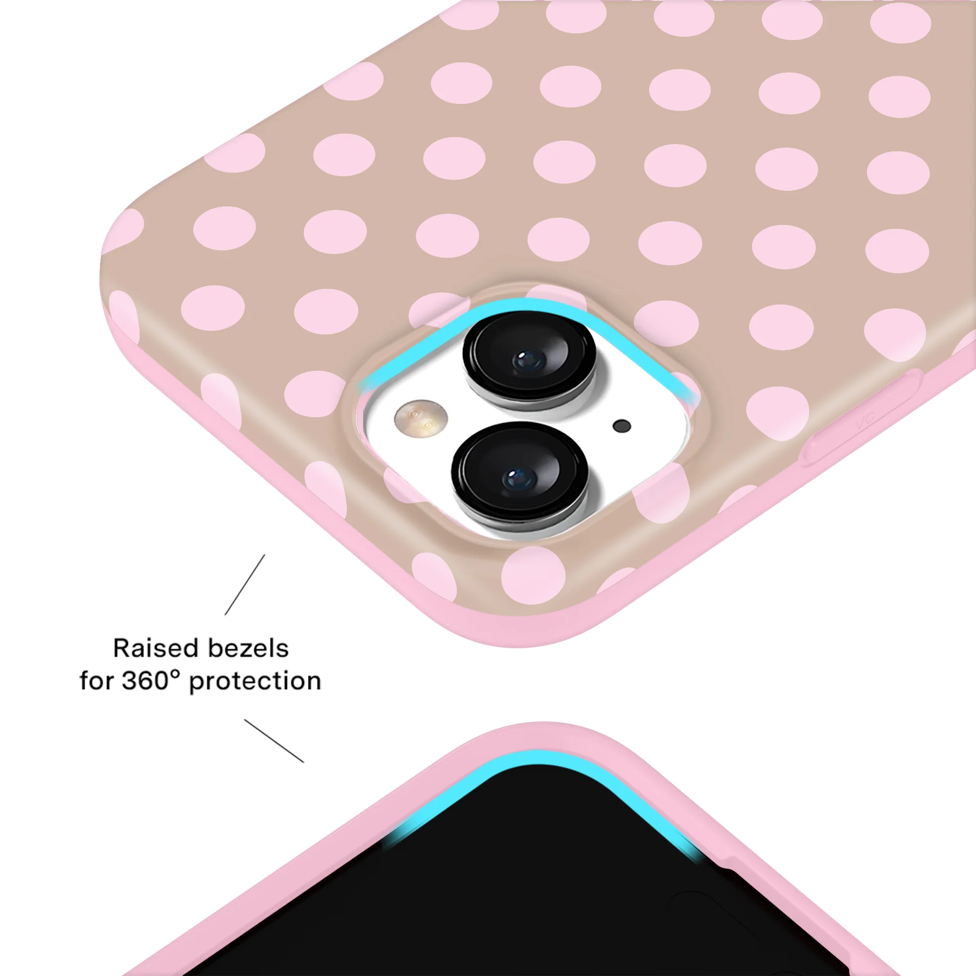 Brown Sugar Polka Dot iPhone Case - Image 3