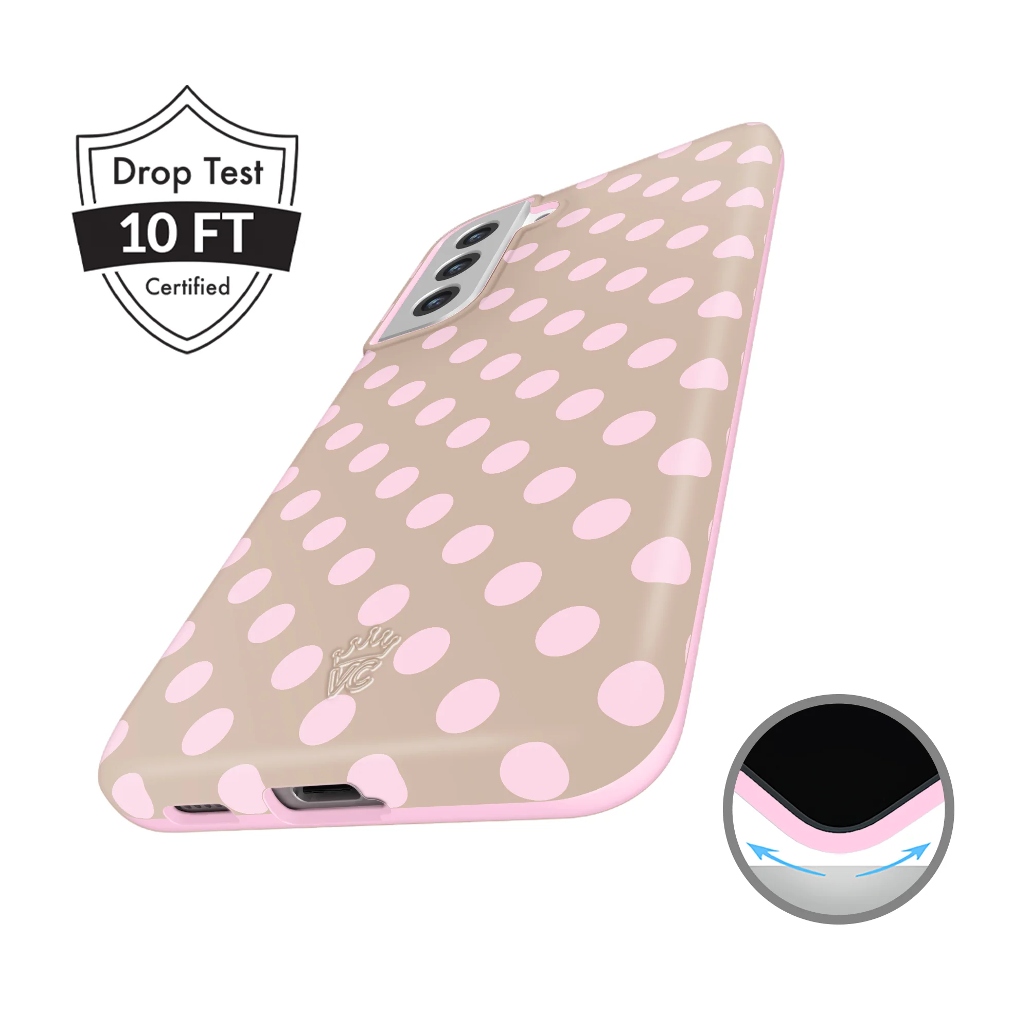 Brown Sugar Polka Dot Samsung Case - Image 2