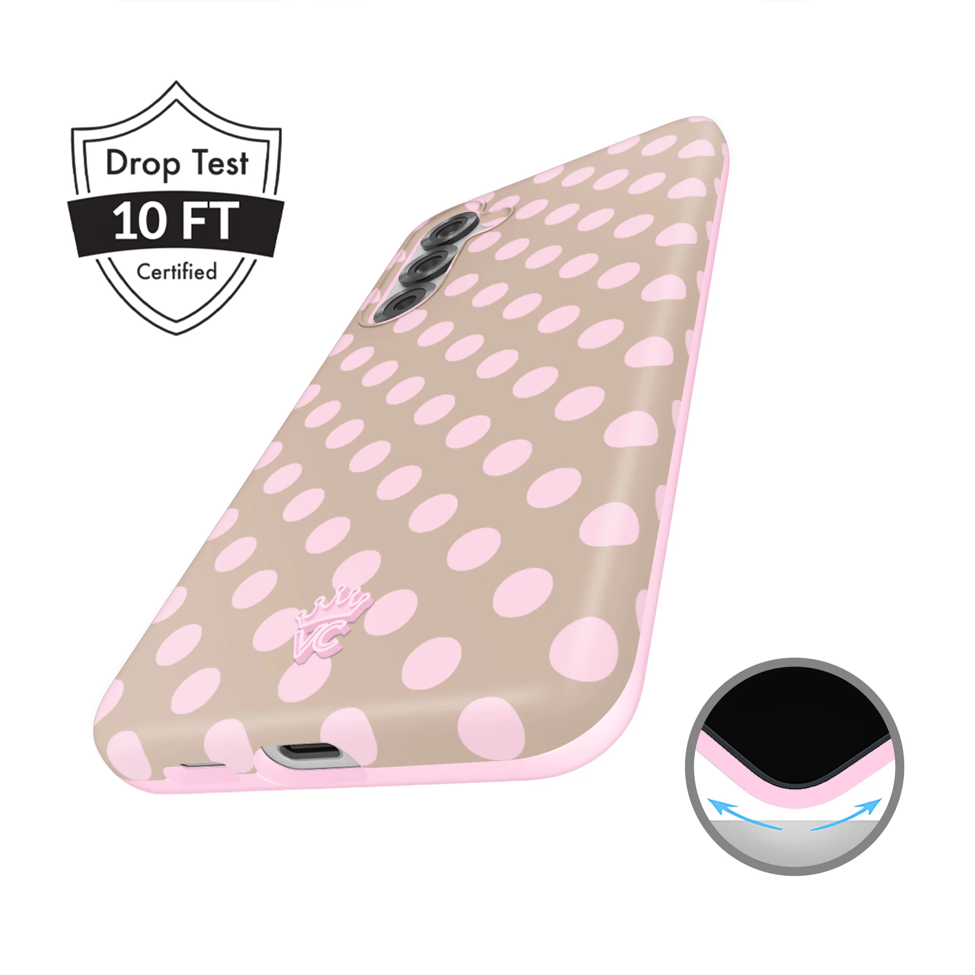 Brown Sugar Polka Dot Samsung Case - Image 47
