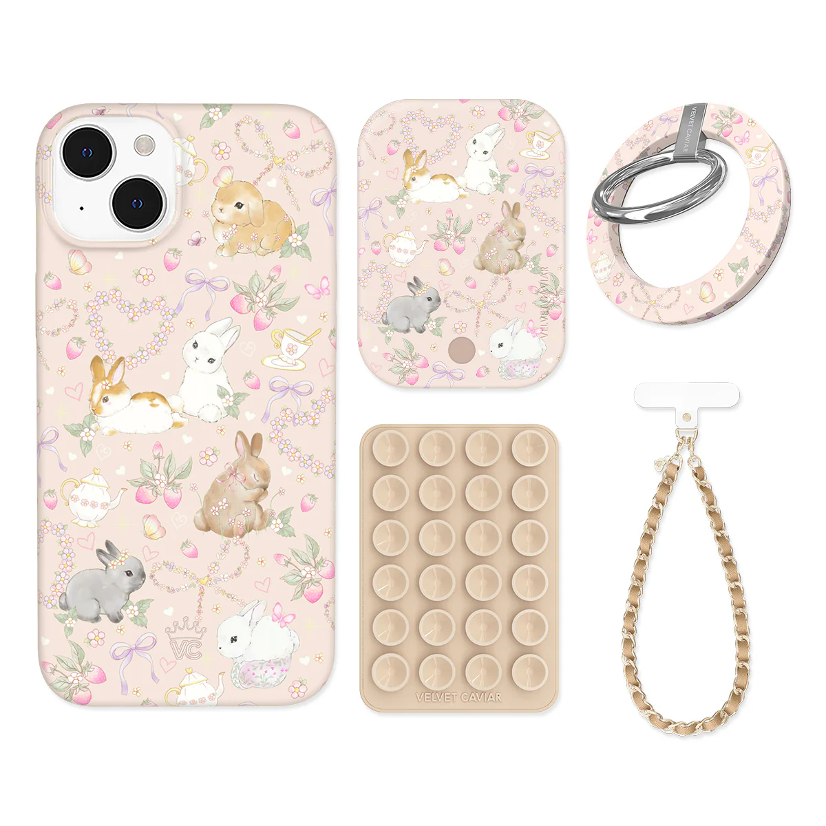 Bunnies & Bows iPhone Bundle Set - Grip - Image 12