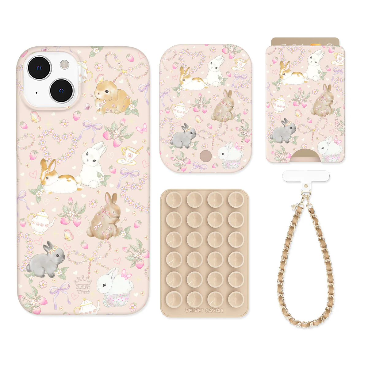 Bunnies & Bows iPhone Bundle Set - Wallet - Image 15