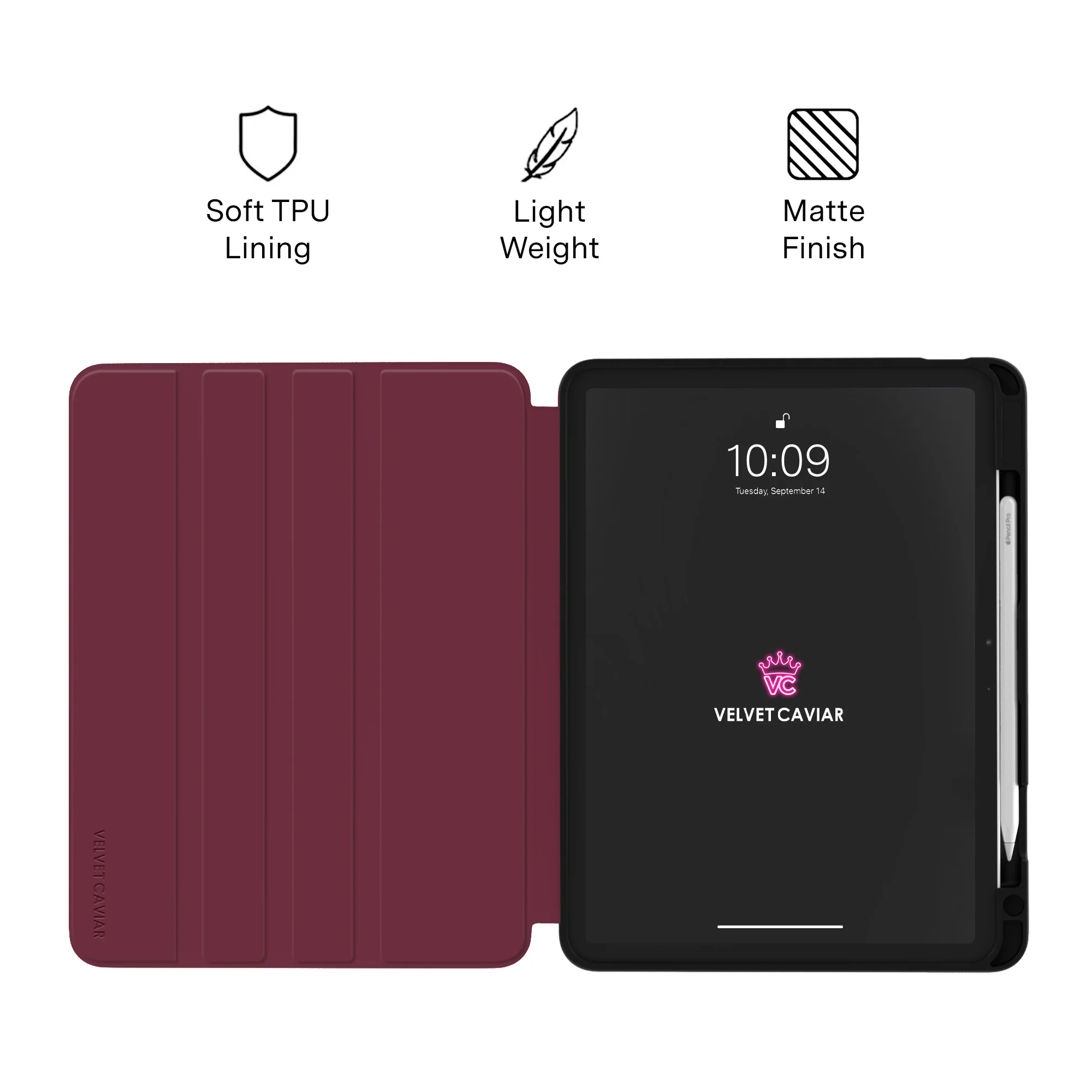 Burgundy 1990 iPad Case - Image 18