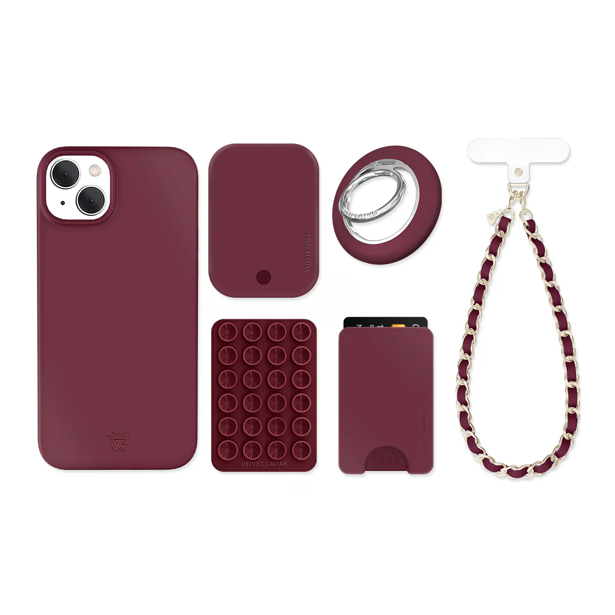 Burgundy 1990 iPhone Bundle Set - Image 14