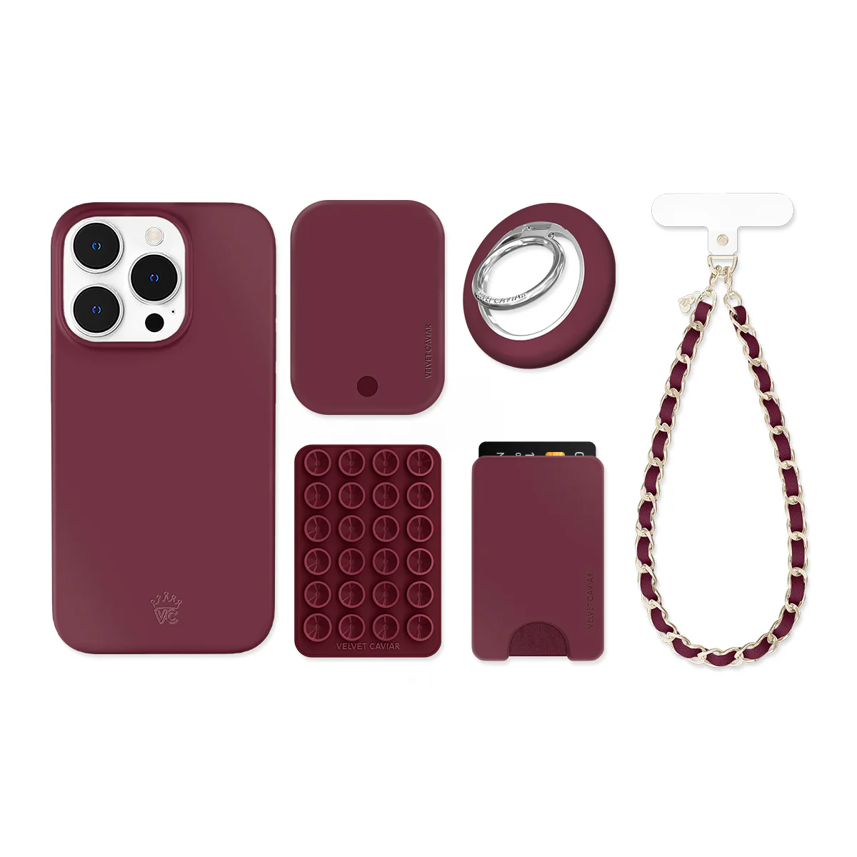 Burgundy 1990 iPhone Bundle Set - Image 9