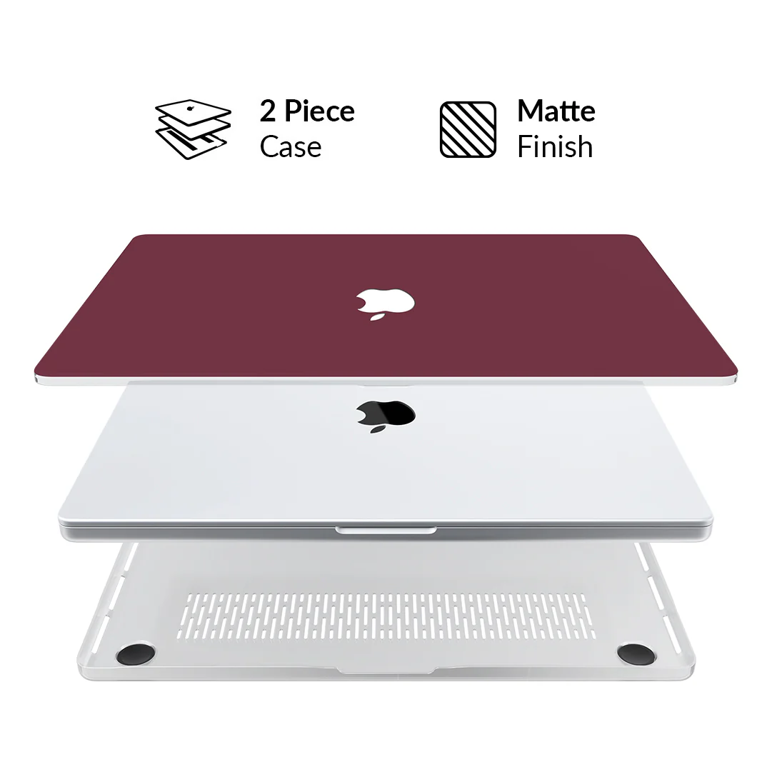 Burgundy 1990 MacBook Case - Image 2