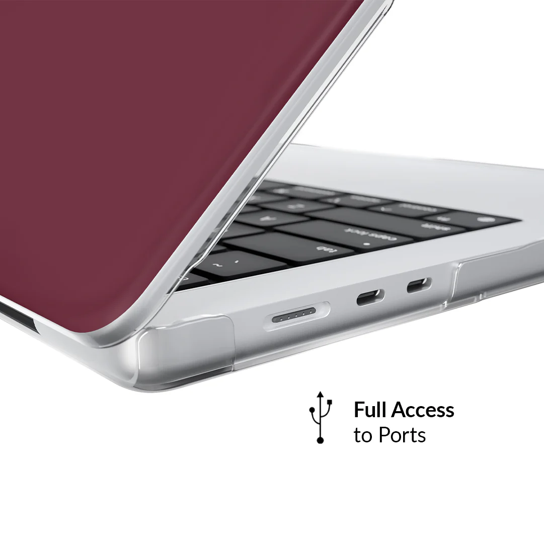 Burgundy 1990 MacBook Case - Image 27