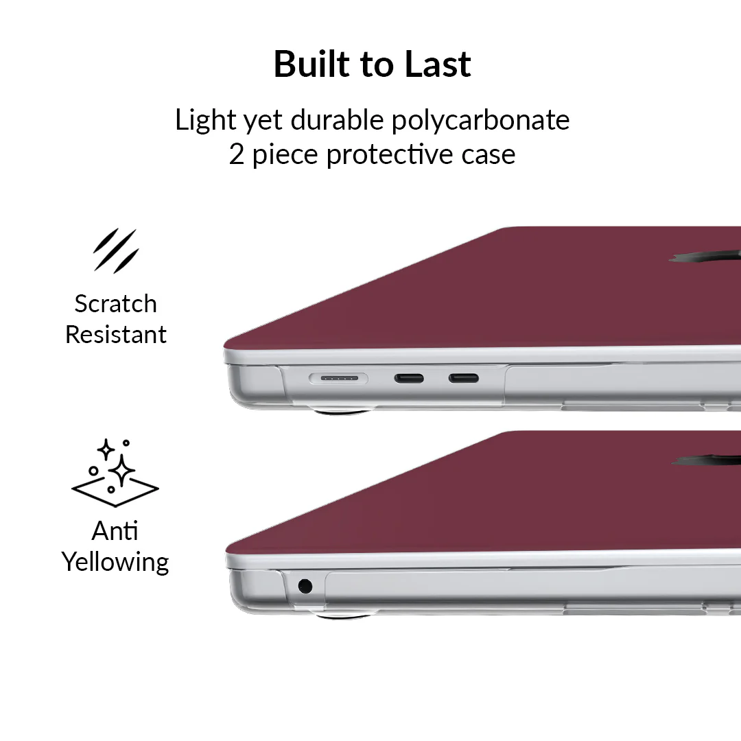 Burgundy 1990 MacBook Case - Image 28