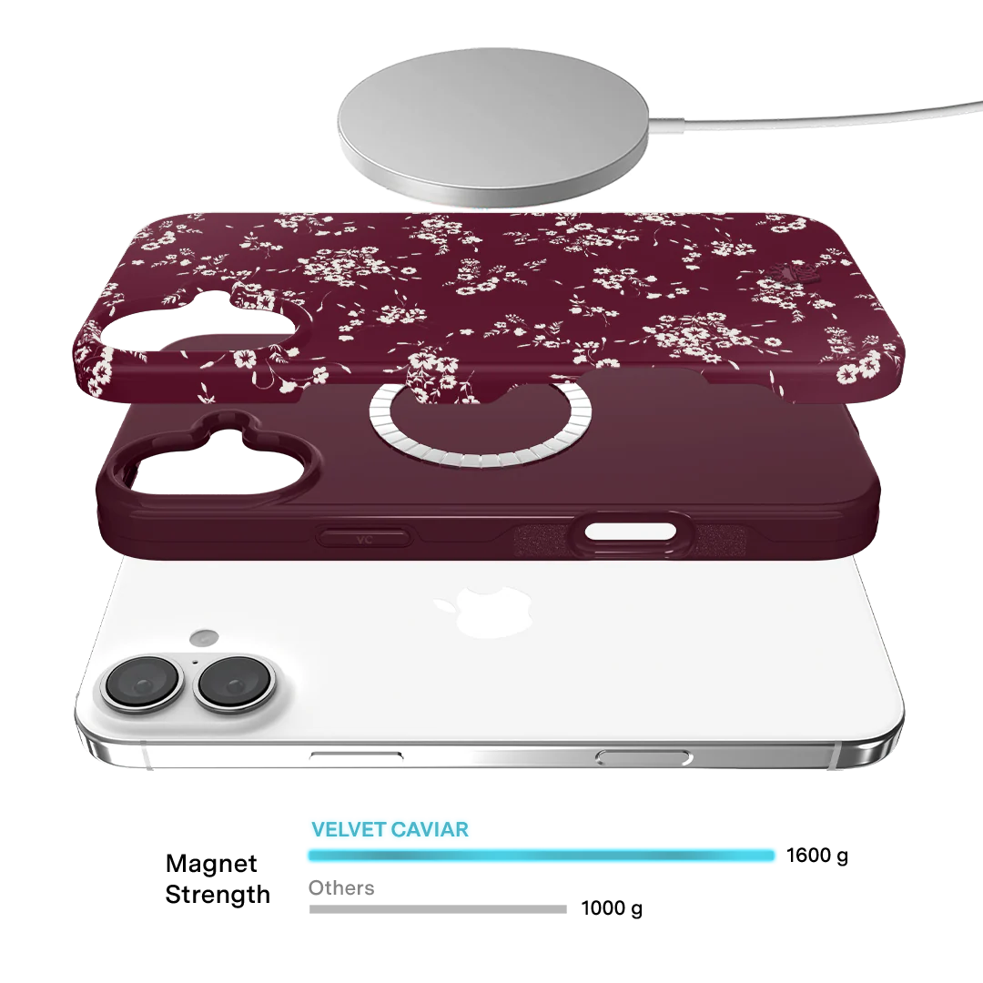French Burgundy Floral iPhone Case - Image 16