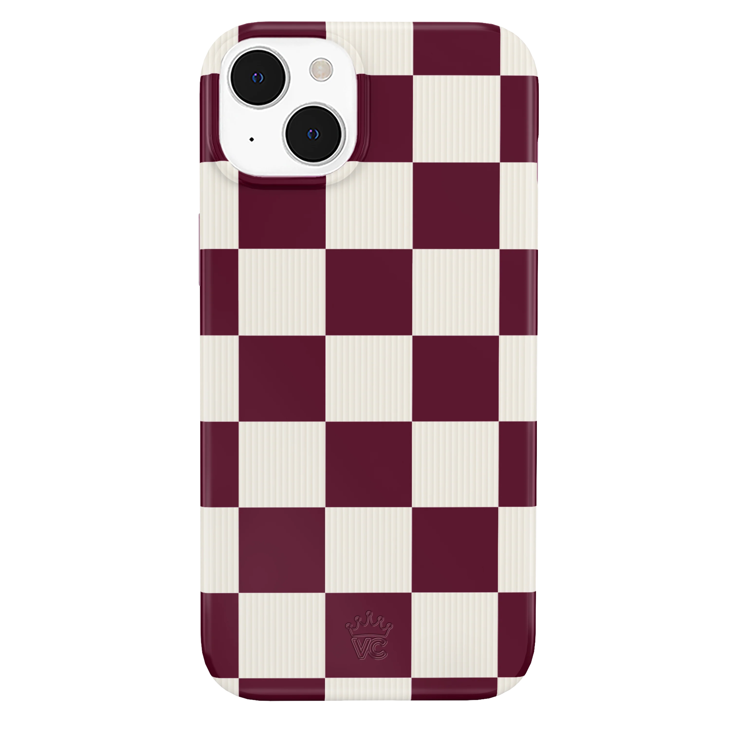 Burgundy Vibe Check iPhone Case - Image 61