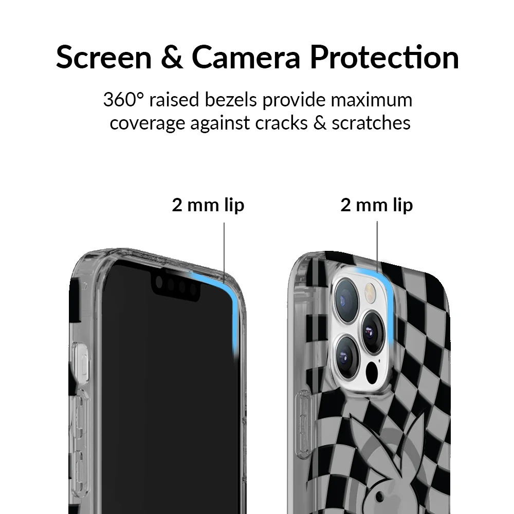 Playboy Checkmate Clear iPhone Case - Image 45
