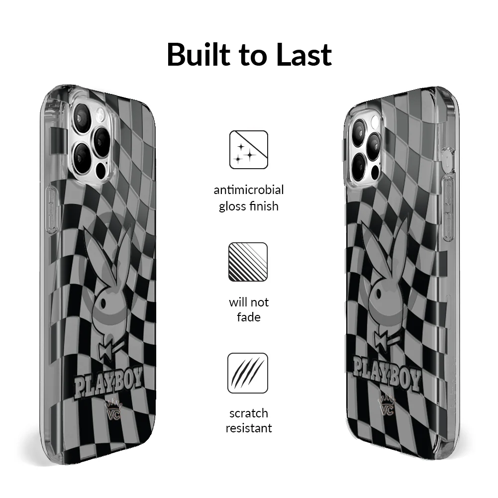 Playboy Checkmate Clear iPhone Case - Image 47