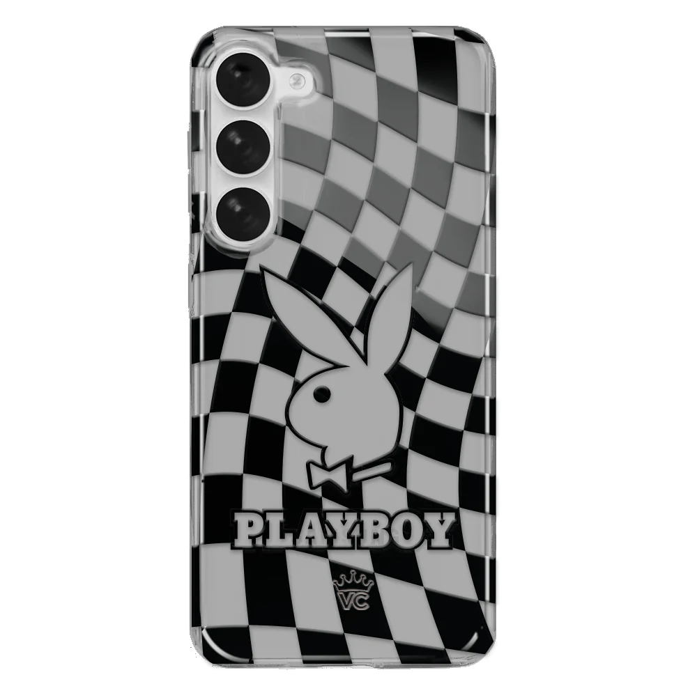Playboy Checkmate Clear Samsung Case