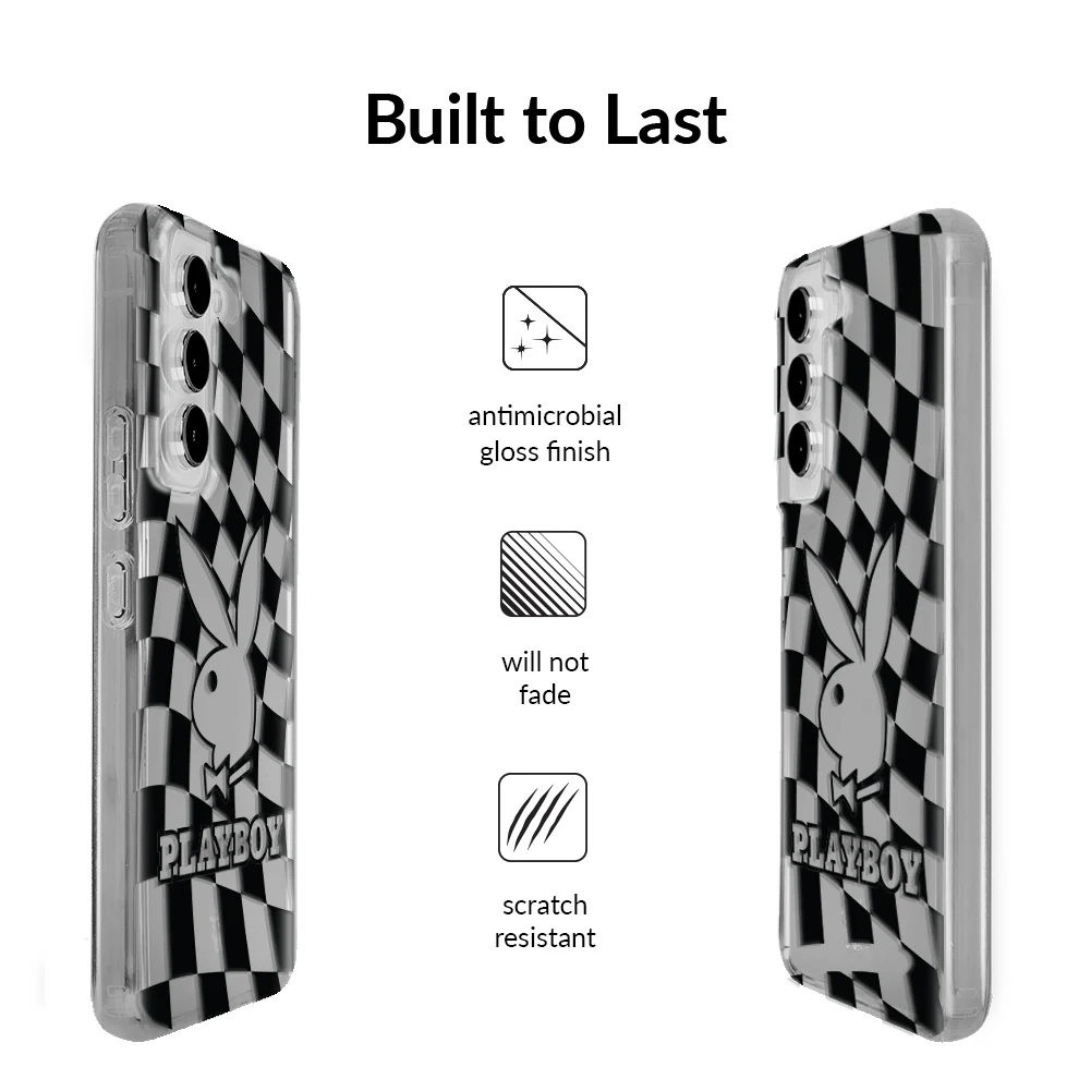 Playboy Checkmate Clear Samsung Case - Image 41