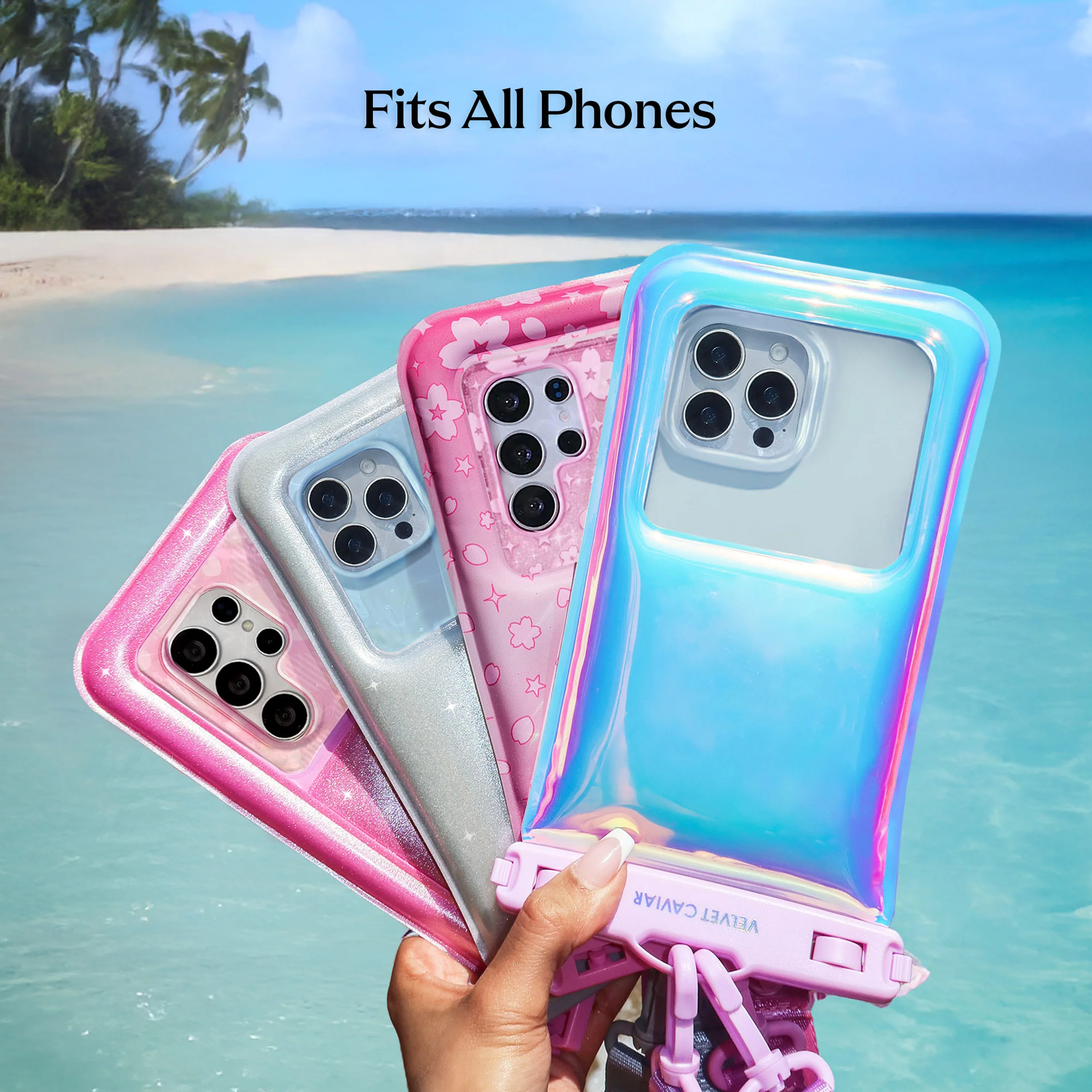 Pink Cherry Blossom Waterproof Floating Phone Pouch - Image 7