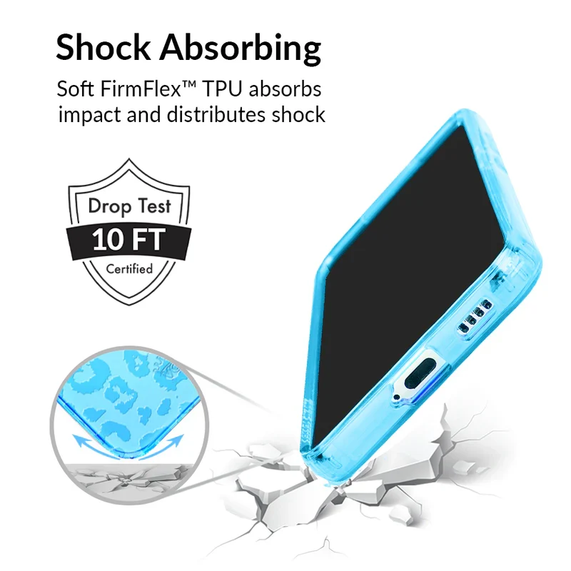 Aqua Blue Leopard Samsung Case - Image 35