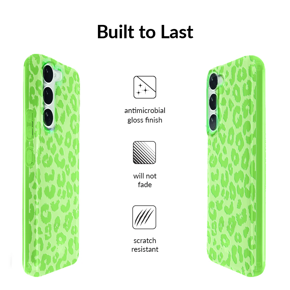 Key Lime Leopard Samsung Case - Image 4
