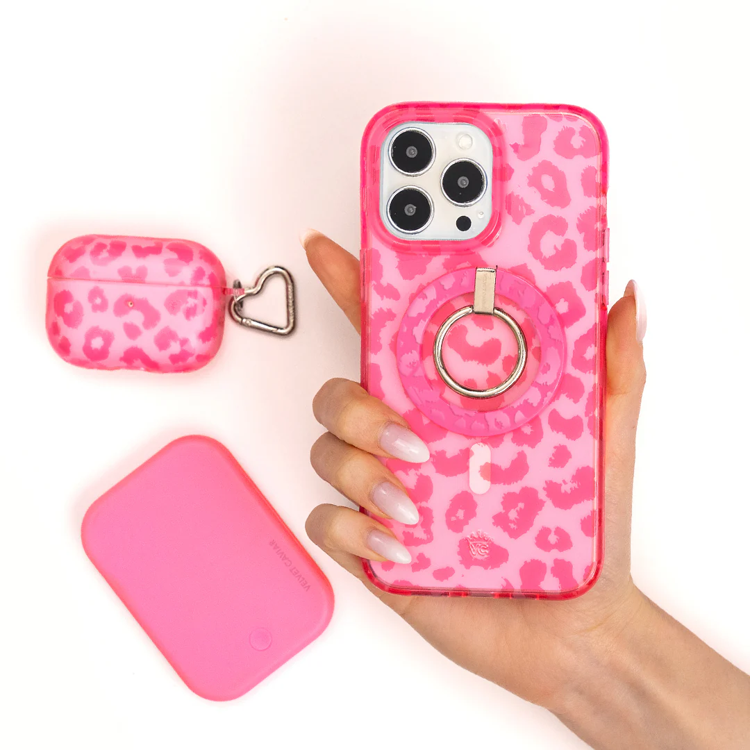Candy Pink Leopard AirPod Case - Image 2