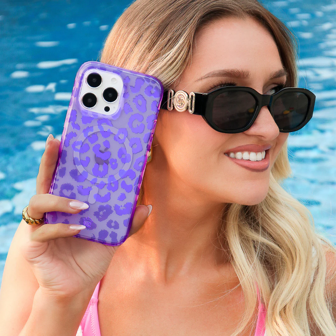 Electric Purple Leopard iPhone Case - Image 26