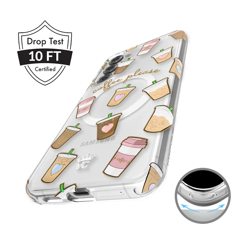 Coffee First Clear Samsung Galaxy Case - Image 110