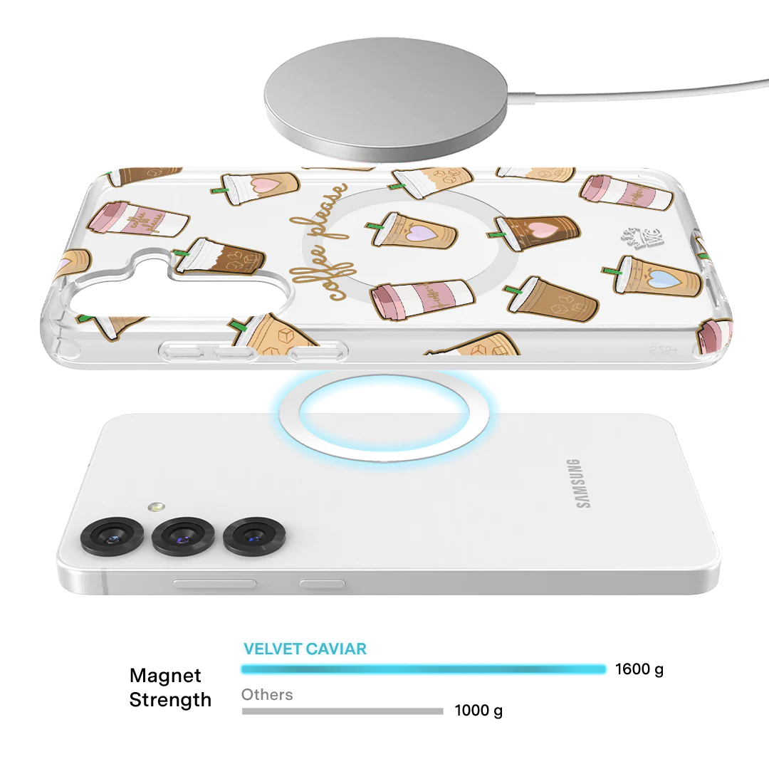 Coffee First Clear Samsung Galaxy Case - Image 111