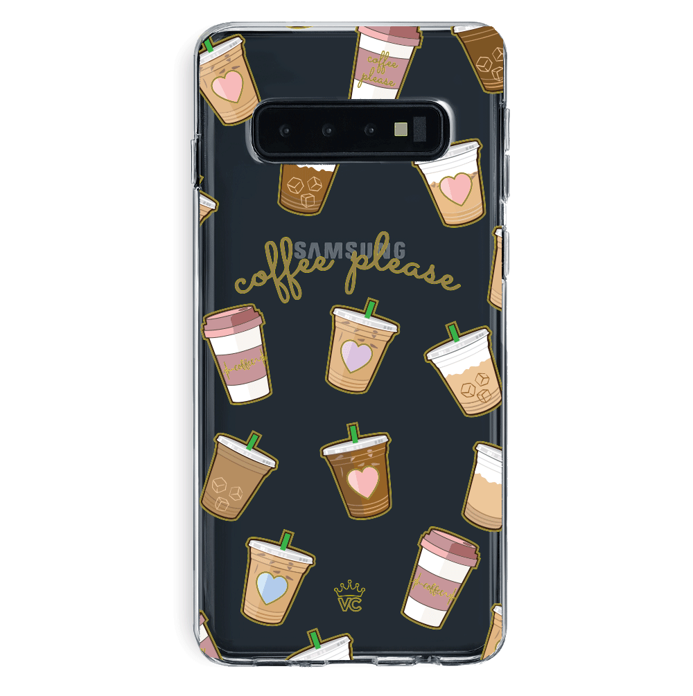 Coffee First Clear Samsung Galaxy Case - Image 51