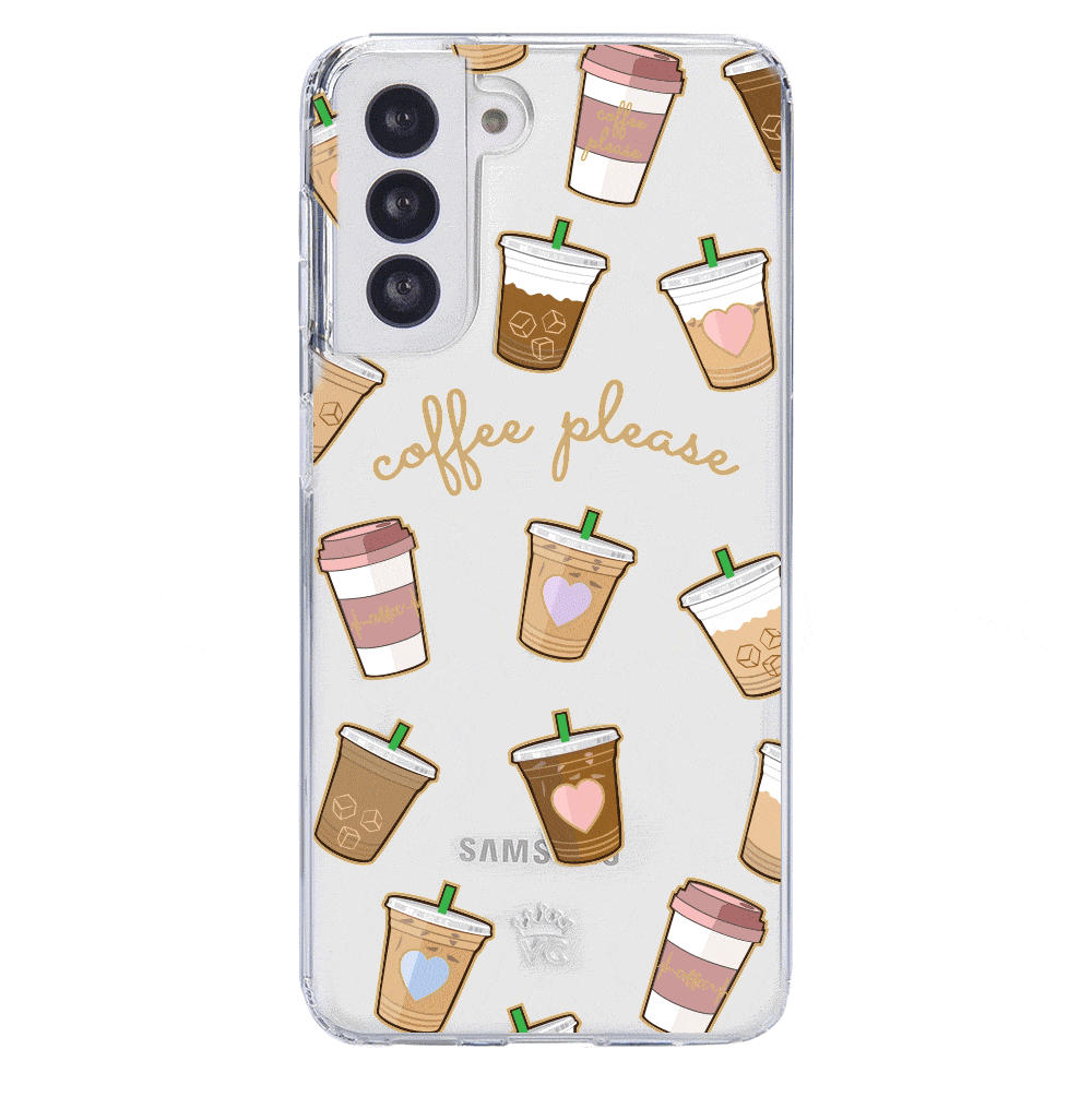 Coffee First Clear Samsung Galaxy Case - Image 57