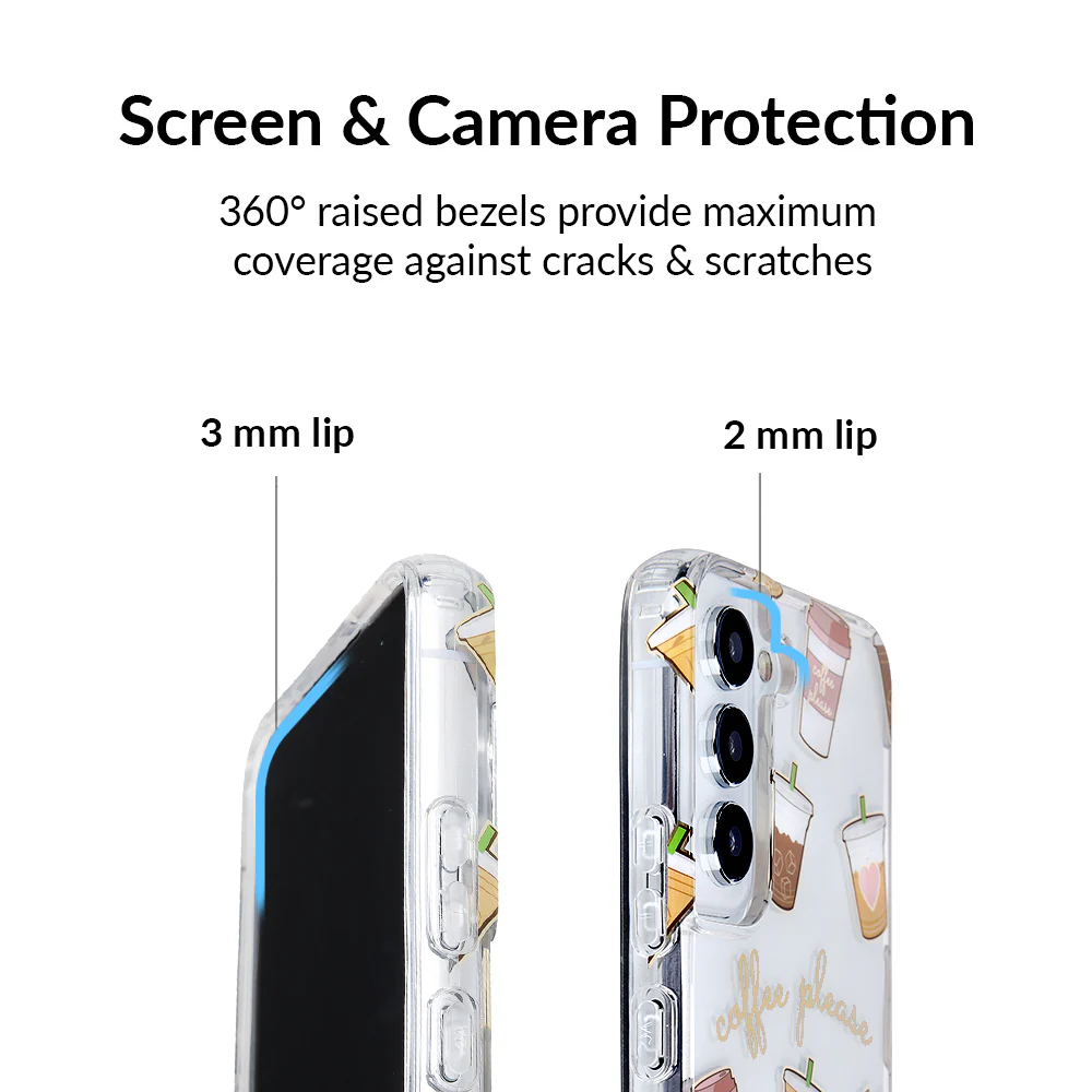 Coffee First Clear Samsung Galaxy Case - Image 68