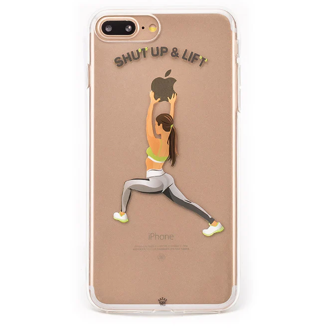 Shut Up & Lift iPhone Case Brown Hair - Image 11